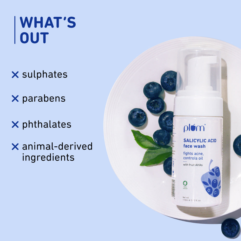 Plum 1% Encapsulated Salicylic Acid Foaming Face Wash for Acne