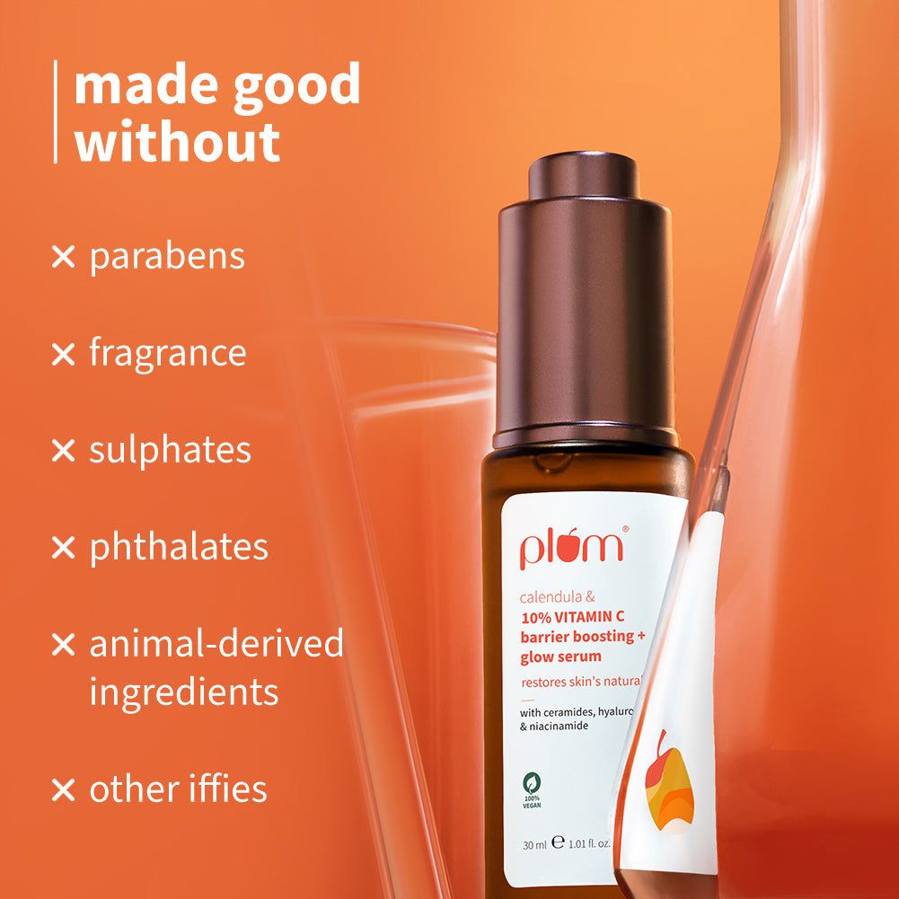 Plum 10% Vitamin C Barrier Boosting + Glow Serum with Calendula