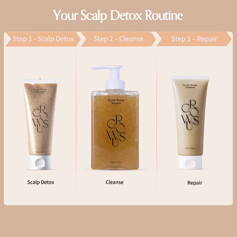 Growus Sea Salt Therapy Scalp Scaler 120g
