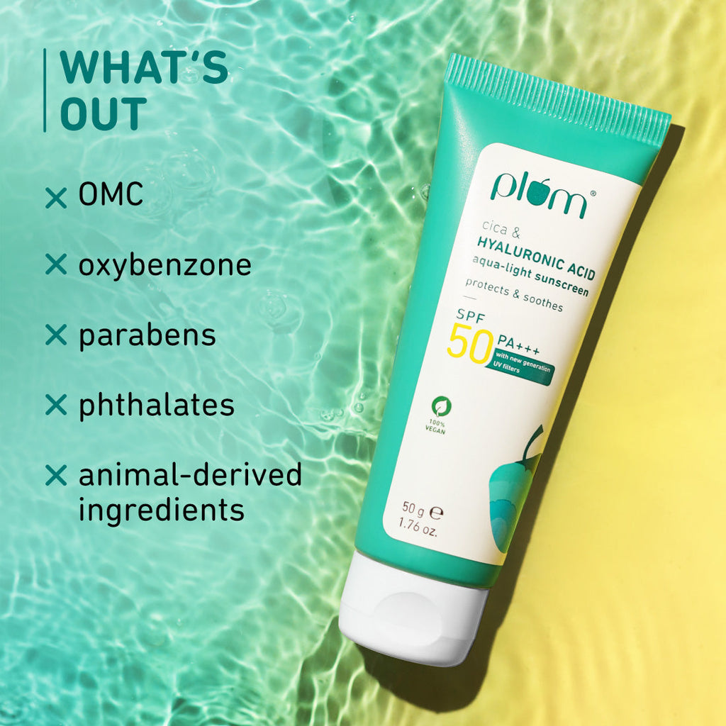 Plum Cica & Hyaluronic Acid SPF 50 Sunscreen