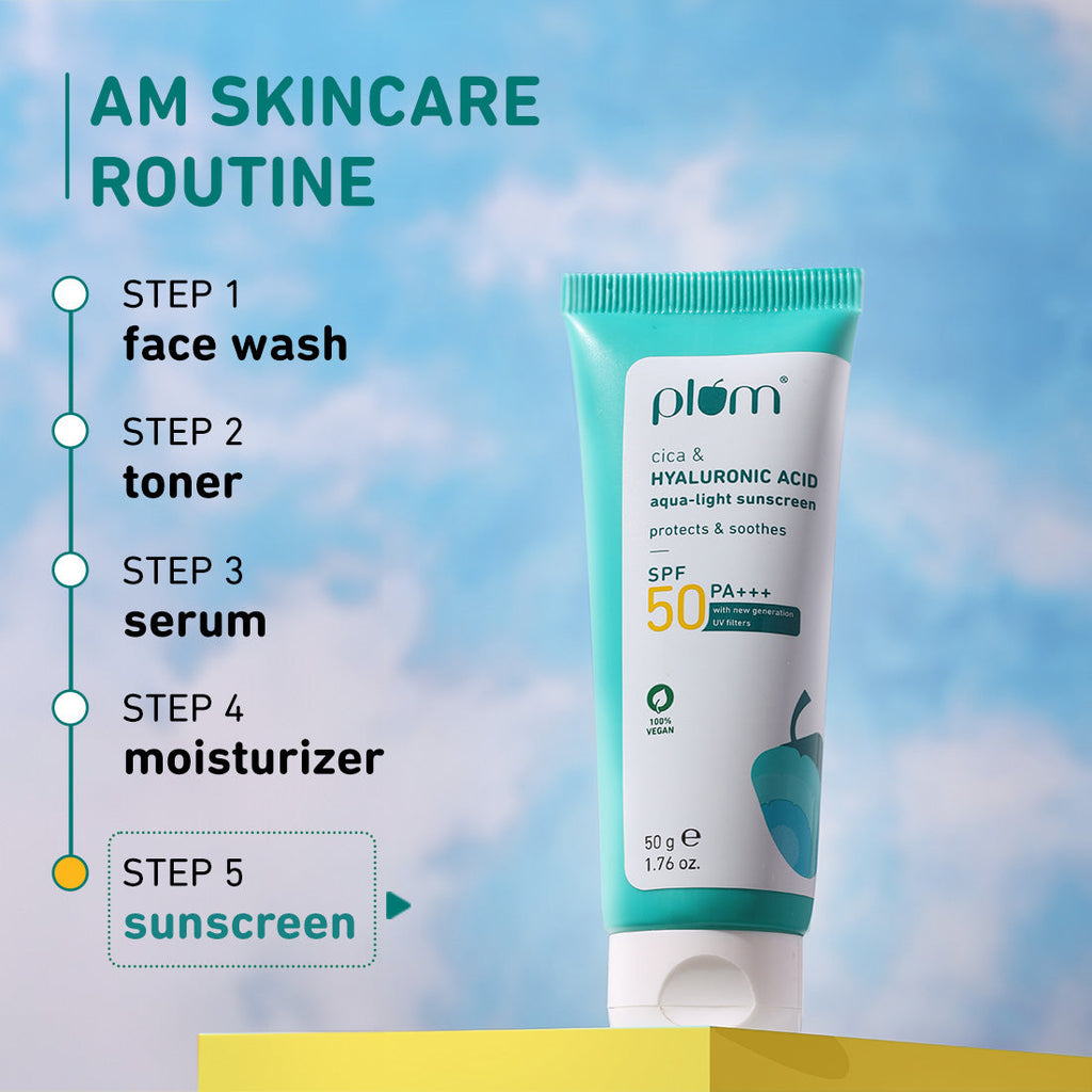 Plum Cica & Hyaluronic Acid SPF 50 Sunscreen