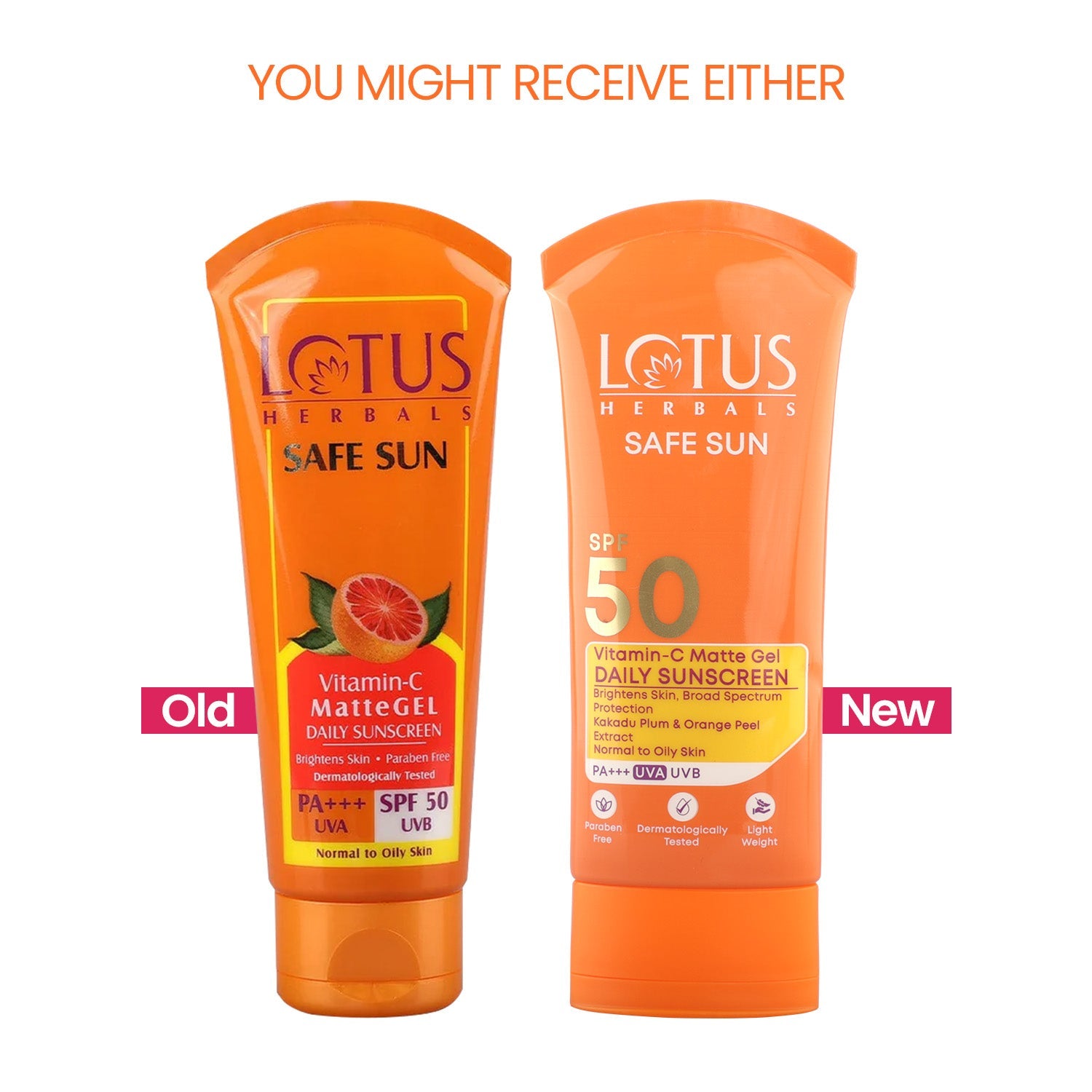 Lotus Safe Sun Vitamin-C MatteGEL Daily Sunscreen SPF 50