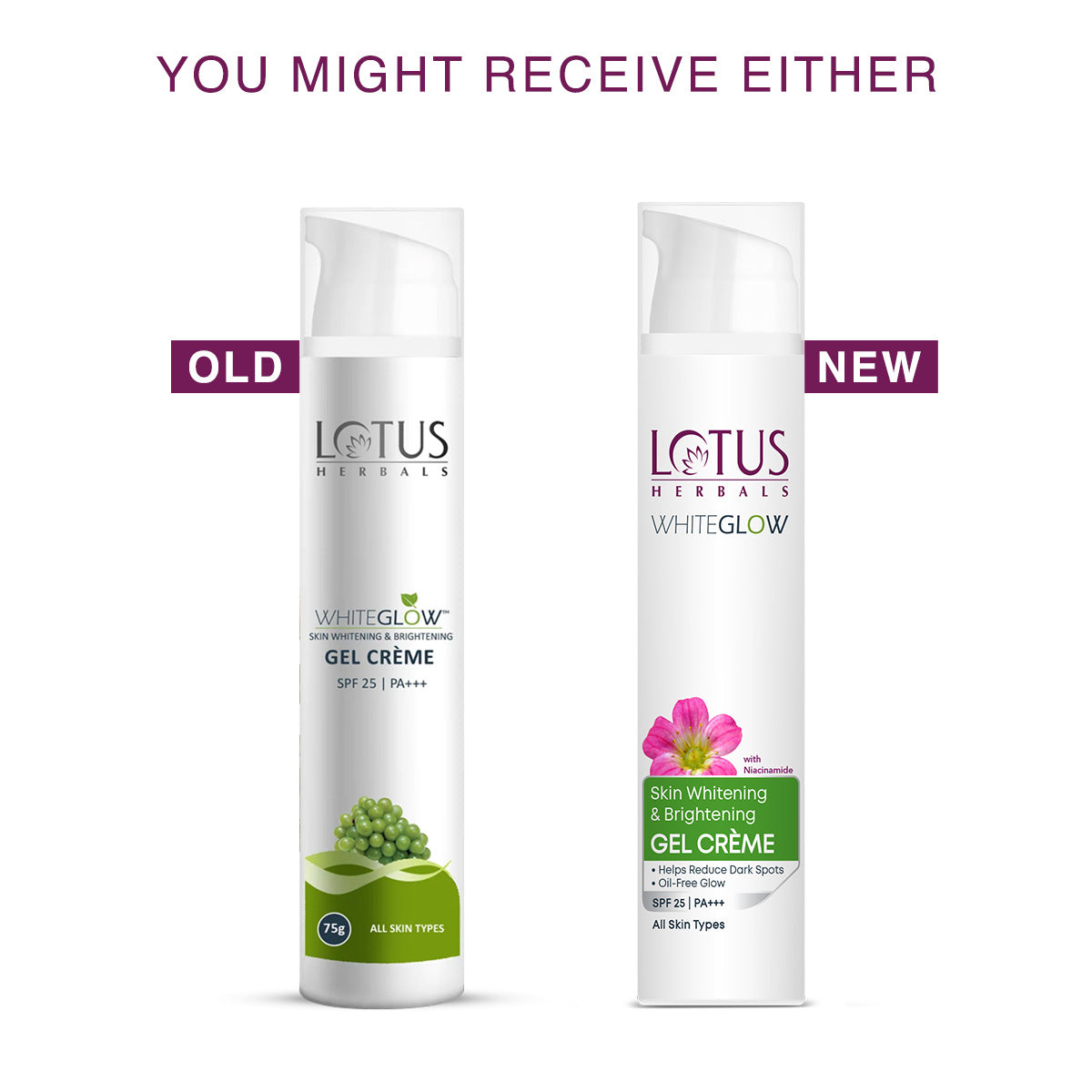 Lotus WhiteGlow Skin brightening Gel Creme SPF 25 PA+++ | 75g
