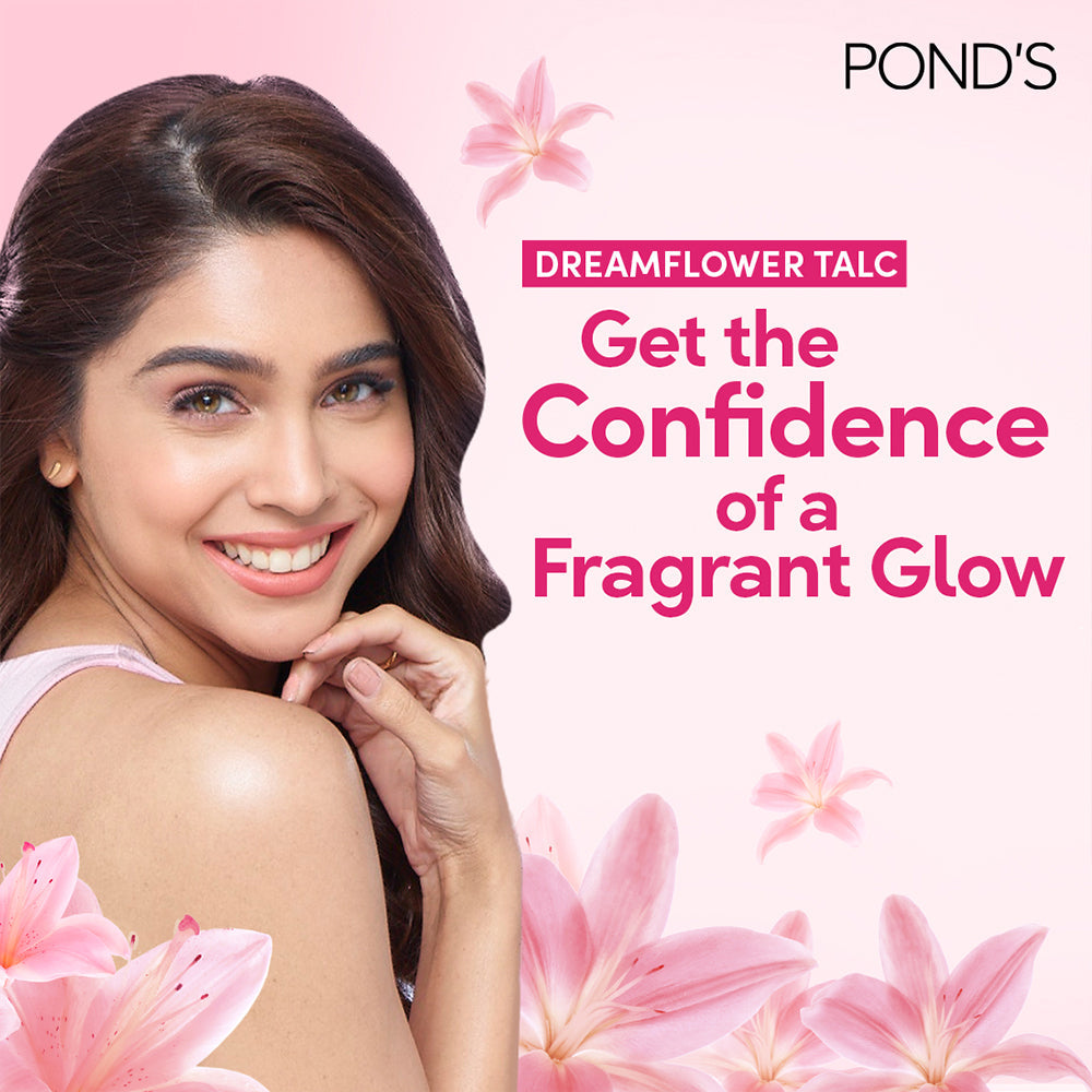 POND'S Dreamflower Fragrant Talcum Powder, With Vitamin B3, (400gm)