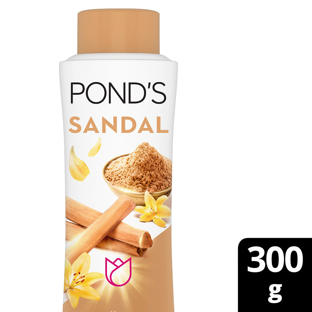 POND'S Sandal Radiance Talcum Powder, Natural Sunscreen, 300 g