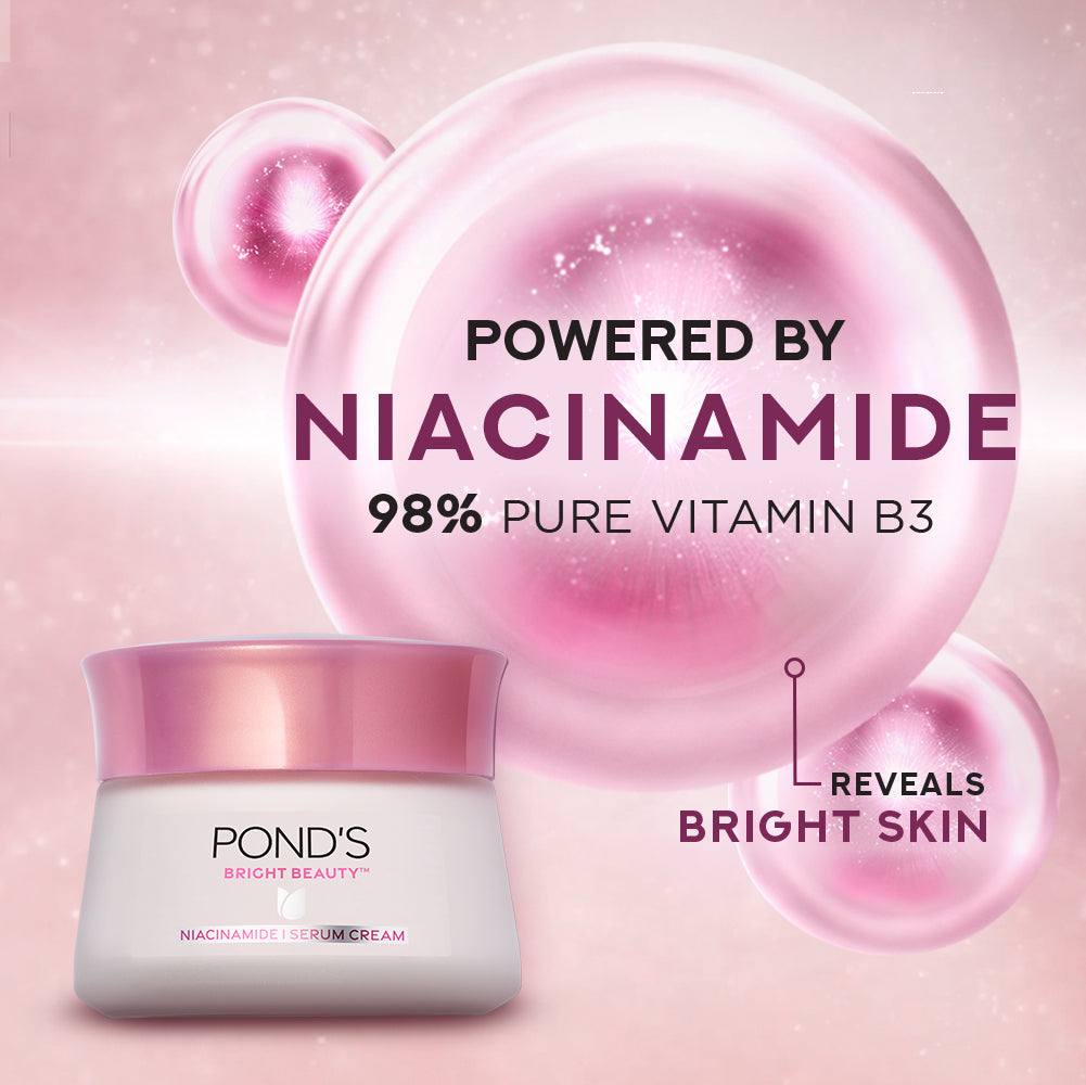 POND'S Bright Beauty Anti-Spot Serum Cream with Niacinamide and SPF 15 PA++, Fades Dark Spots