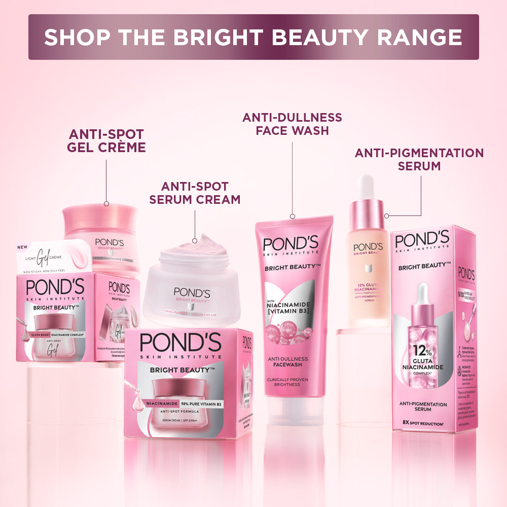 POND'S Bright Beauty Anti-Spot Serum Cream with Niacinamide and SPF 15 PA++, Fades Dark Spots