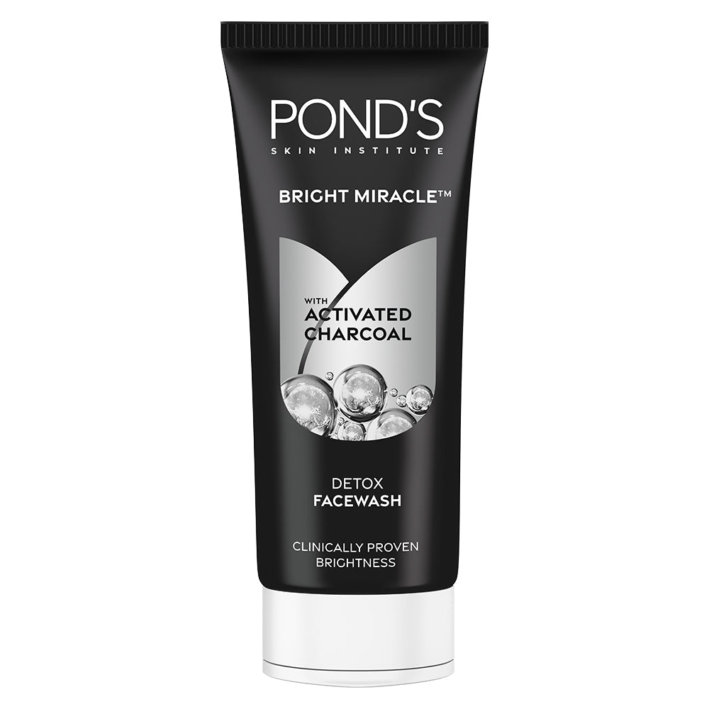 POND'S Bright Miracle Detox Facewash with 10X Power of Charcoal
