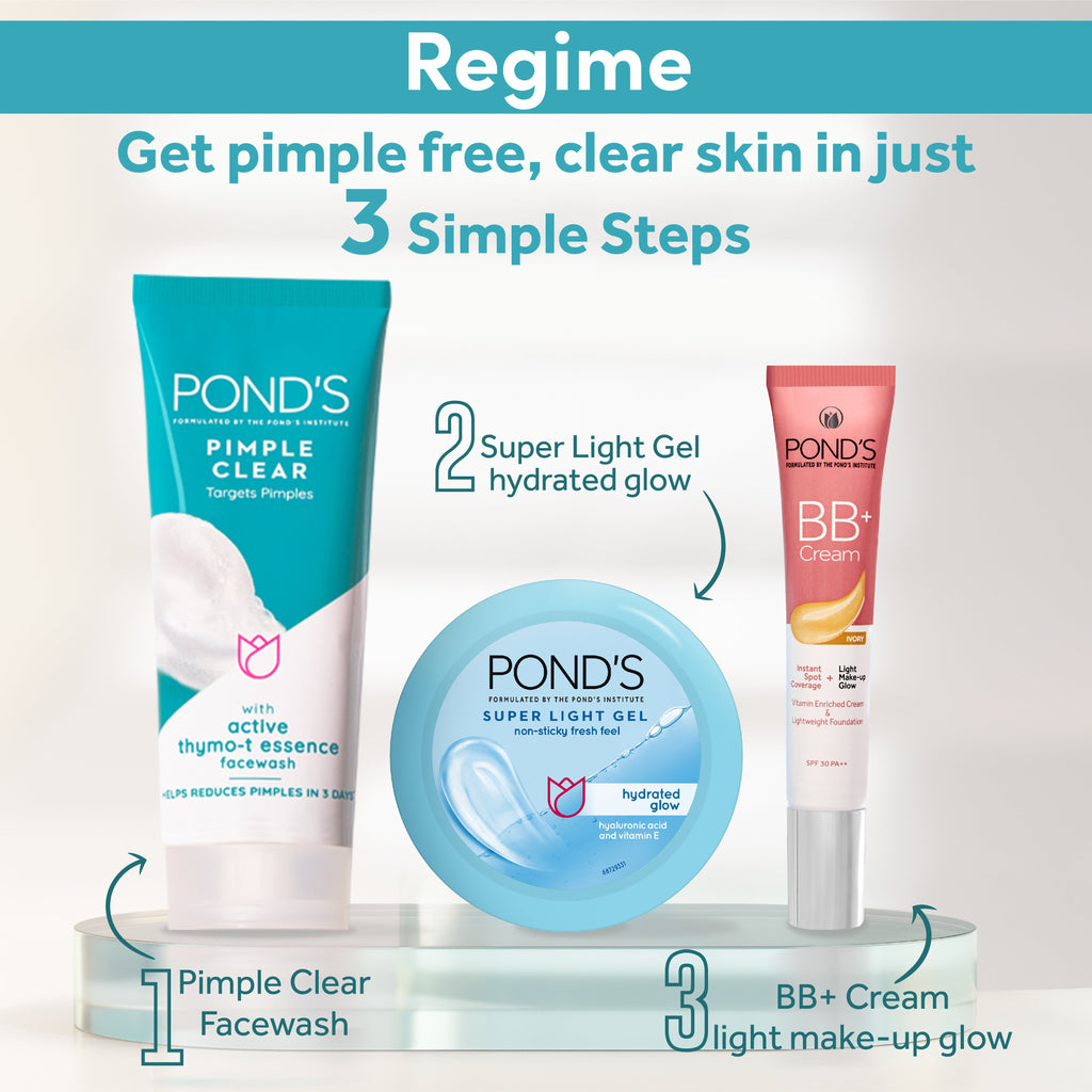 POND'S Pimple Clear Face Wash, Clears Pimple in 3 Days, (100gm)