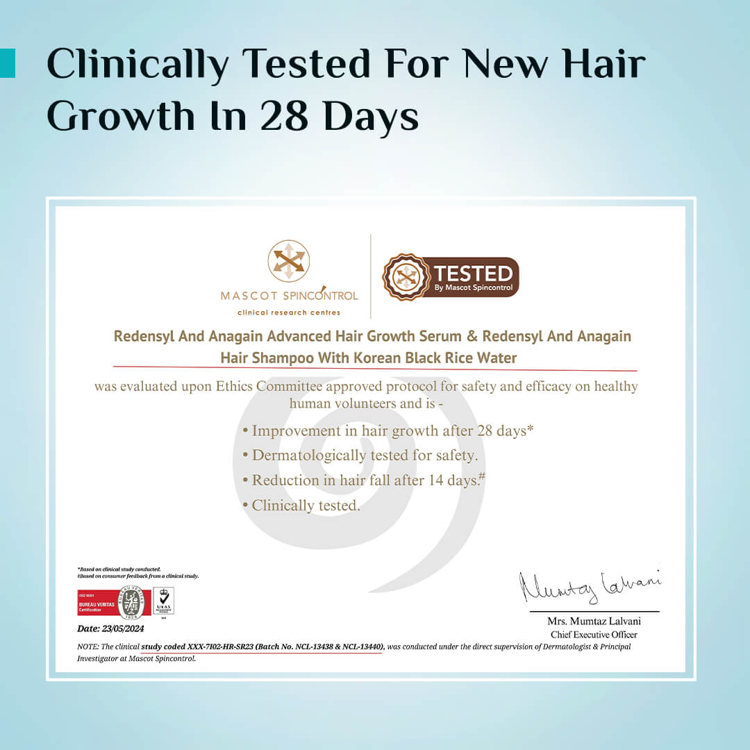 Pilgrim 3% Redensyl, 4% Anagain & 5% Capilia Stem Cell Complex Advanced Hair Growth Serum Roll-On