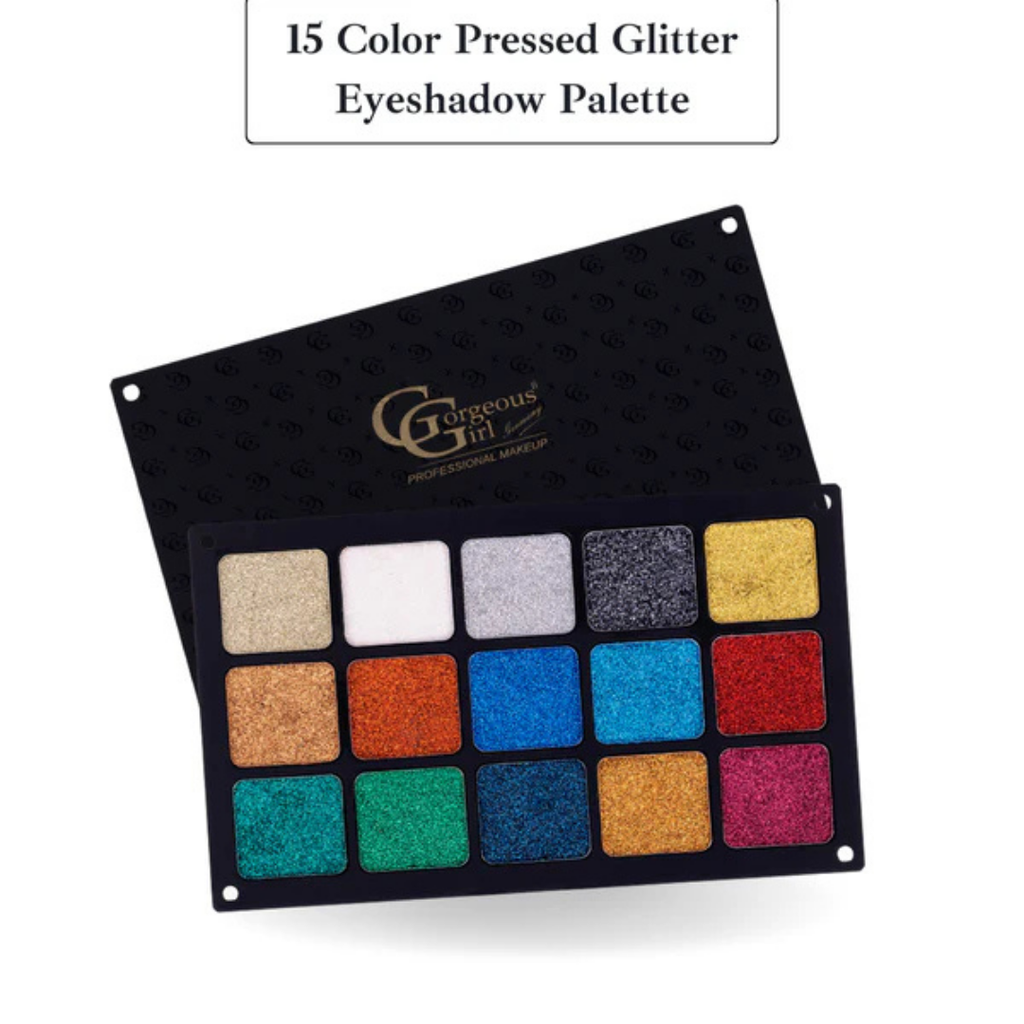 Gorgeous Girl 15 Colors Glitter Eyeshadow Palette