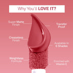 Flicka Weightless Impression Matte Liquid Lipstick