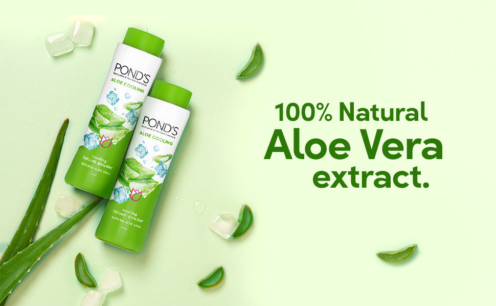 POND'S Aloe Cooling Talc, With 100% Natural Aloe vera extract