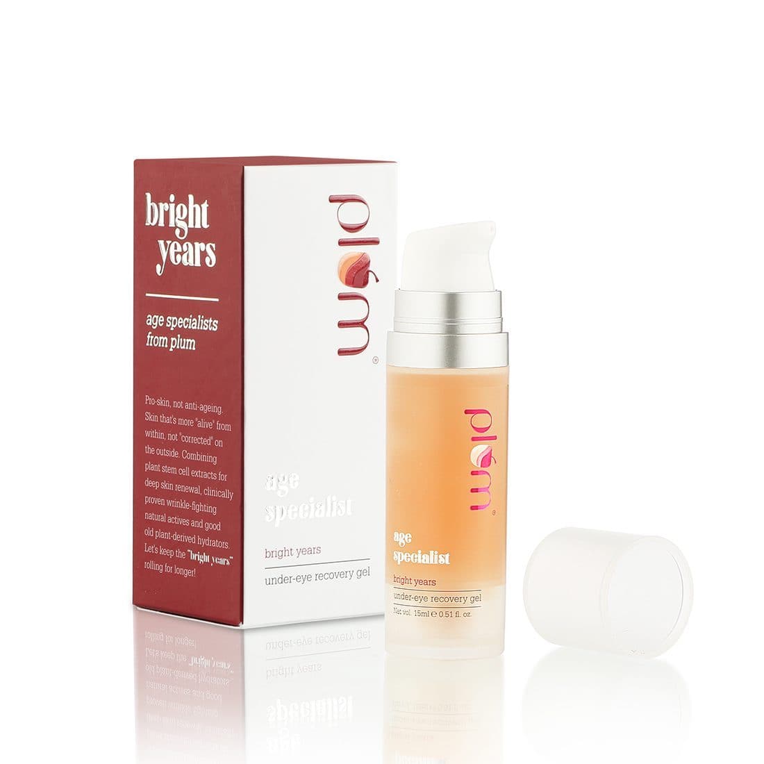 Plum Bright Years Under-Eye Recovery Gel | Reduces Dark Circles | For All Skin Types