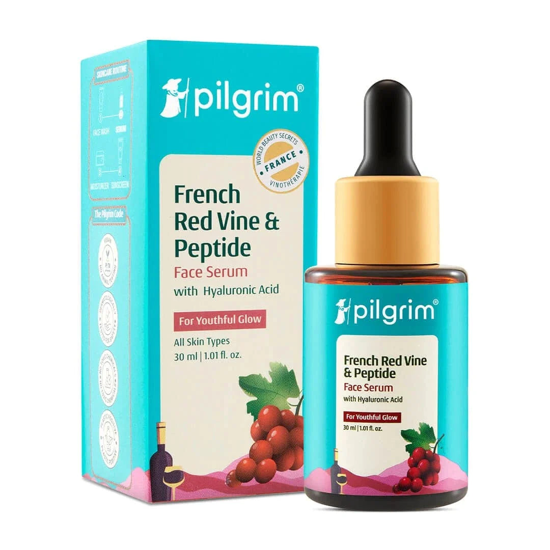 Pilgrim Red Vine Face Serum for Anti-Ageing!