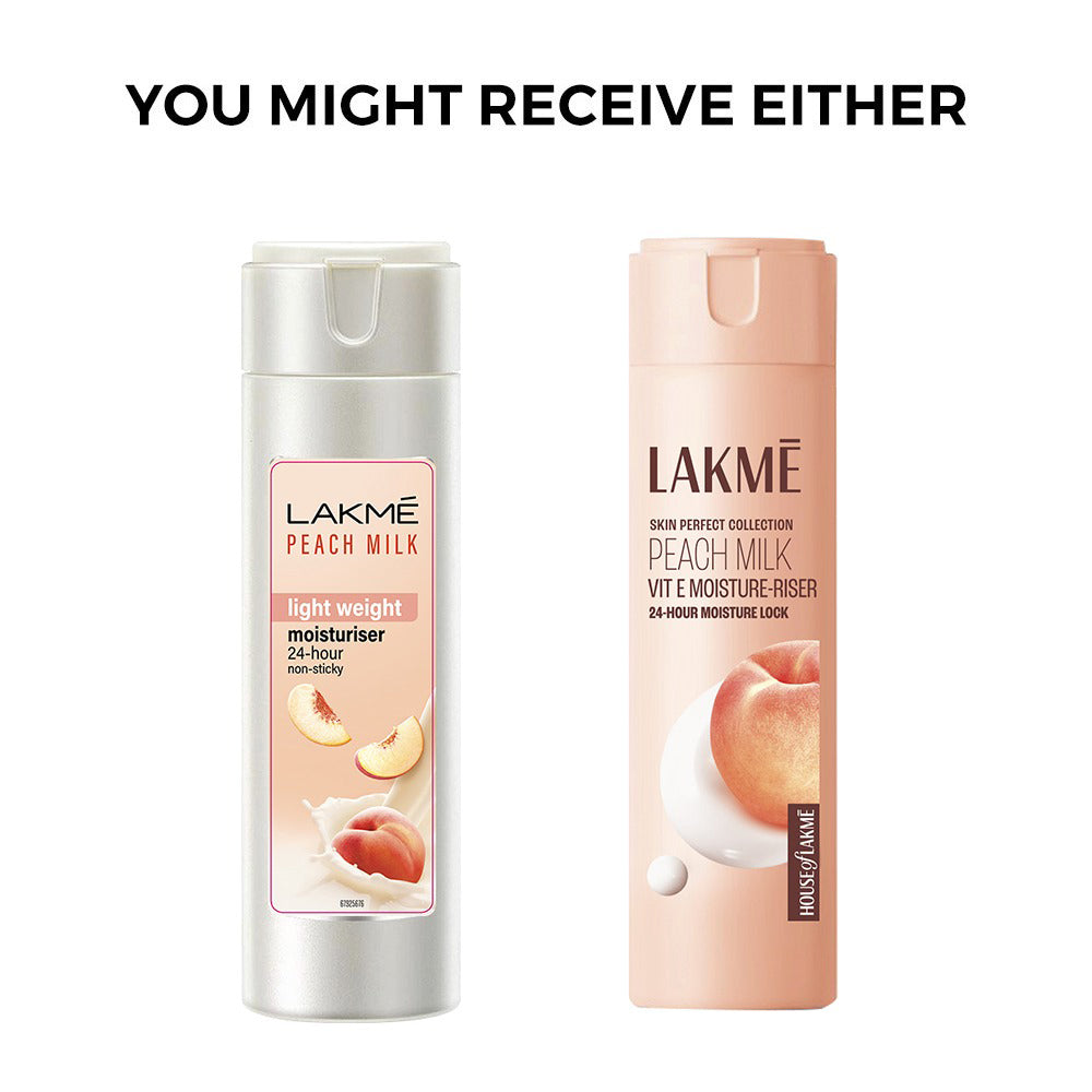 Lakmē Peach Ceramide Moisturizer with Hyaluronic,For Dry Skin, Normal Skin & Sensitive Skin 60ml