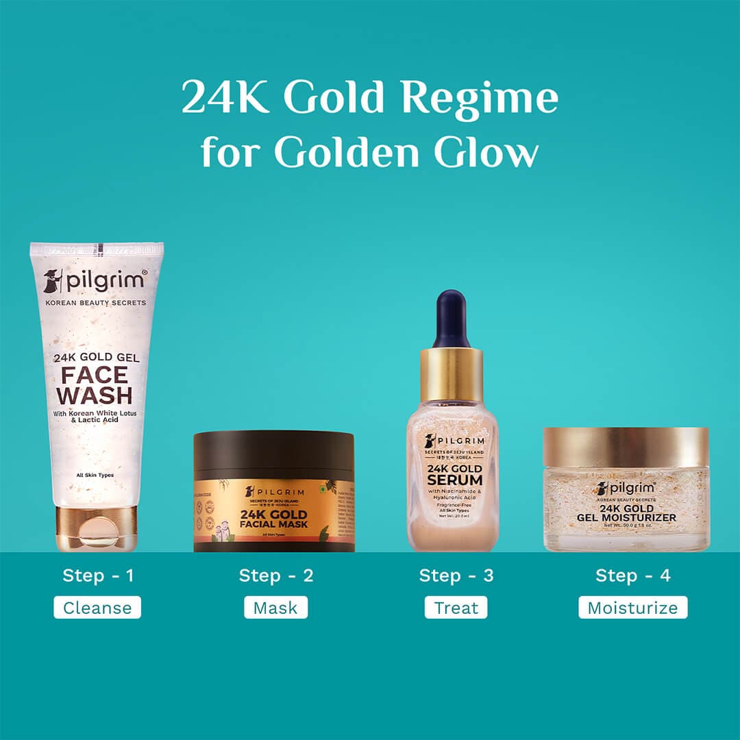 Pilgrim 24K Gold Facial Mask - 50gm