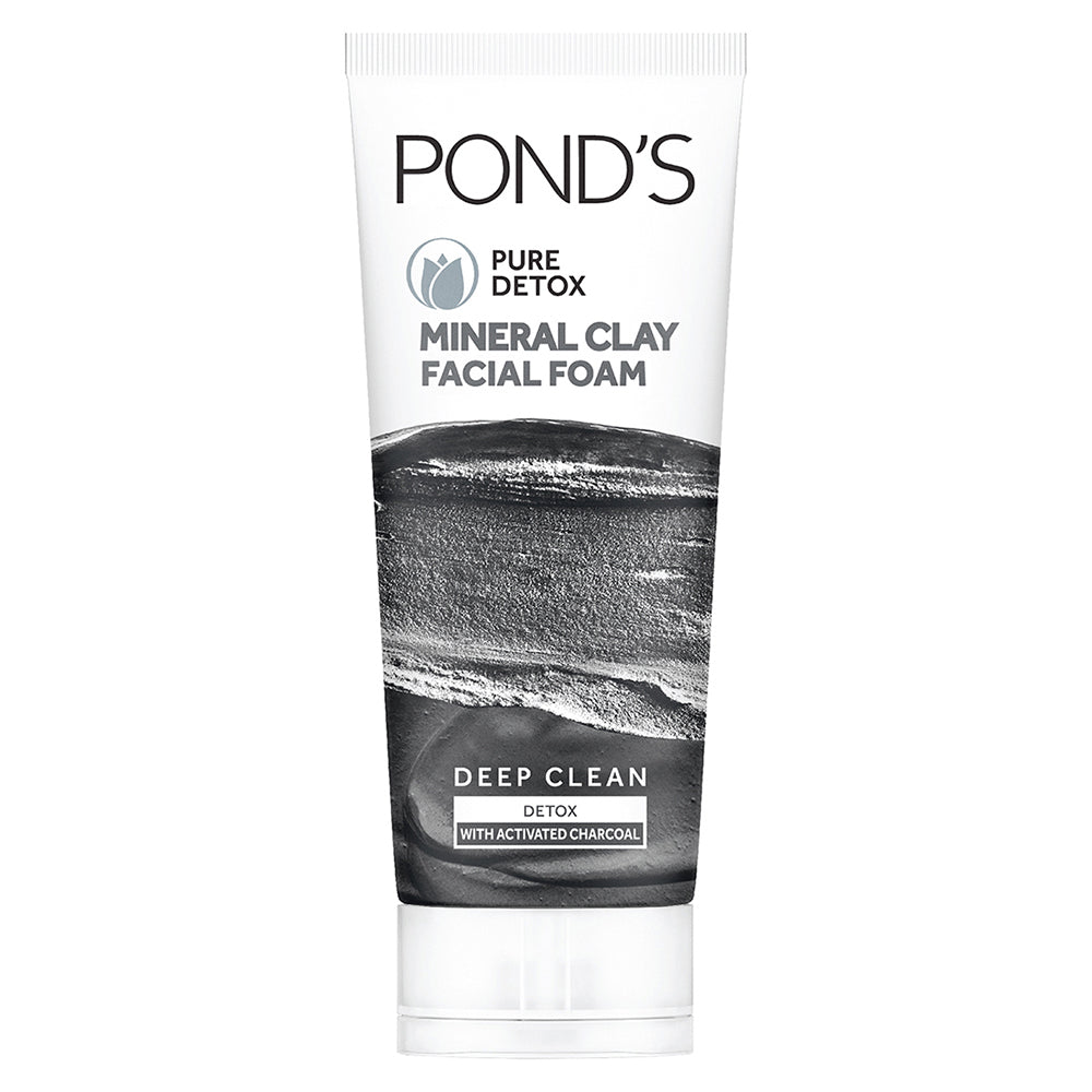 POND'S Pure Detox Mineral Clay Facial Foam For Oil Free Glow, (90gm)