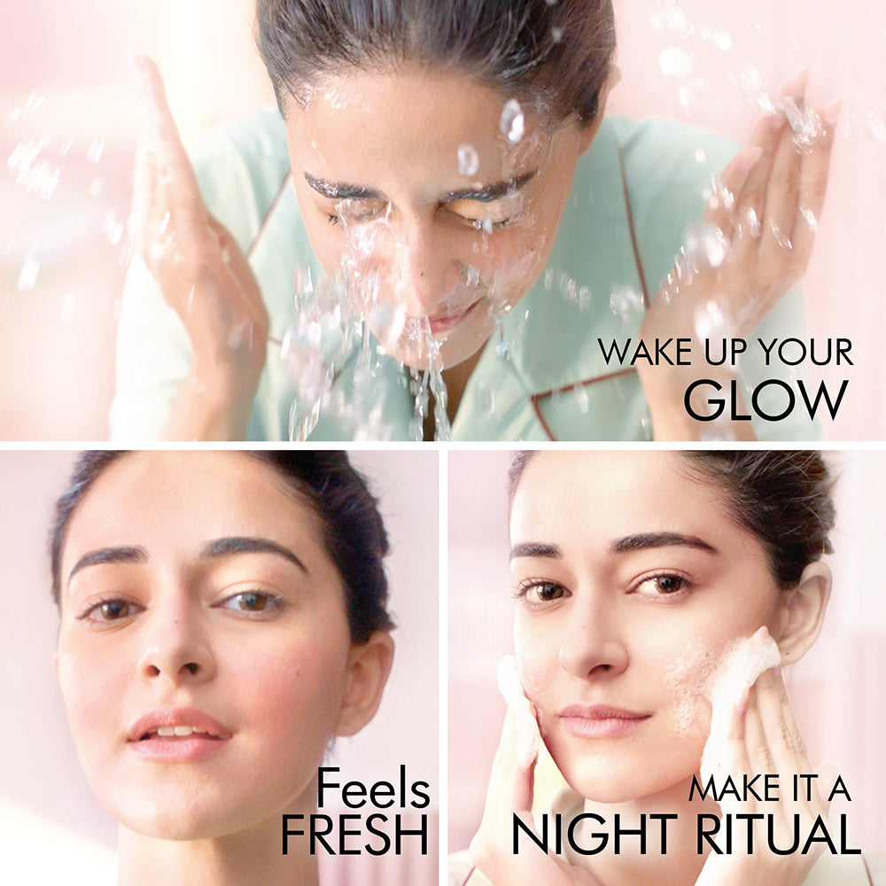 Lakmē Blush & Glow Refreshing Kiwi Facewash, with Vitamin C Serum, 50gm