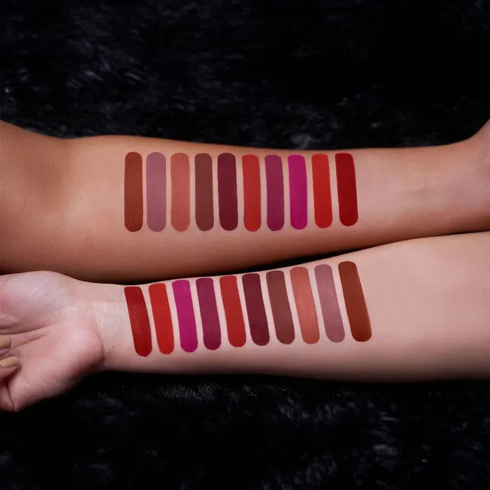 RENEE Stay Forever Matte Liquid Lipsticks Combo of 10, 1 ml each - FLIPKART Exclusive