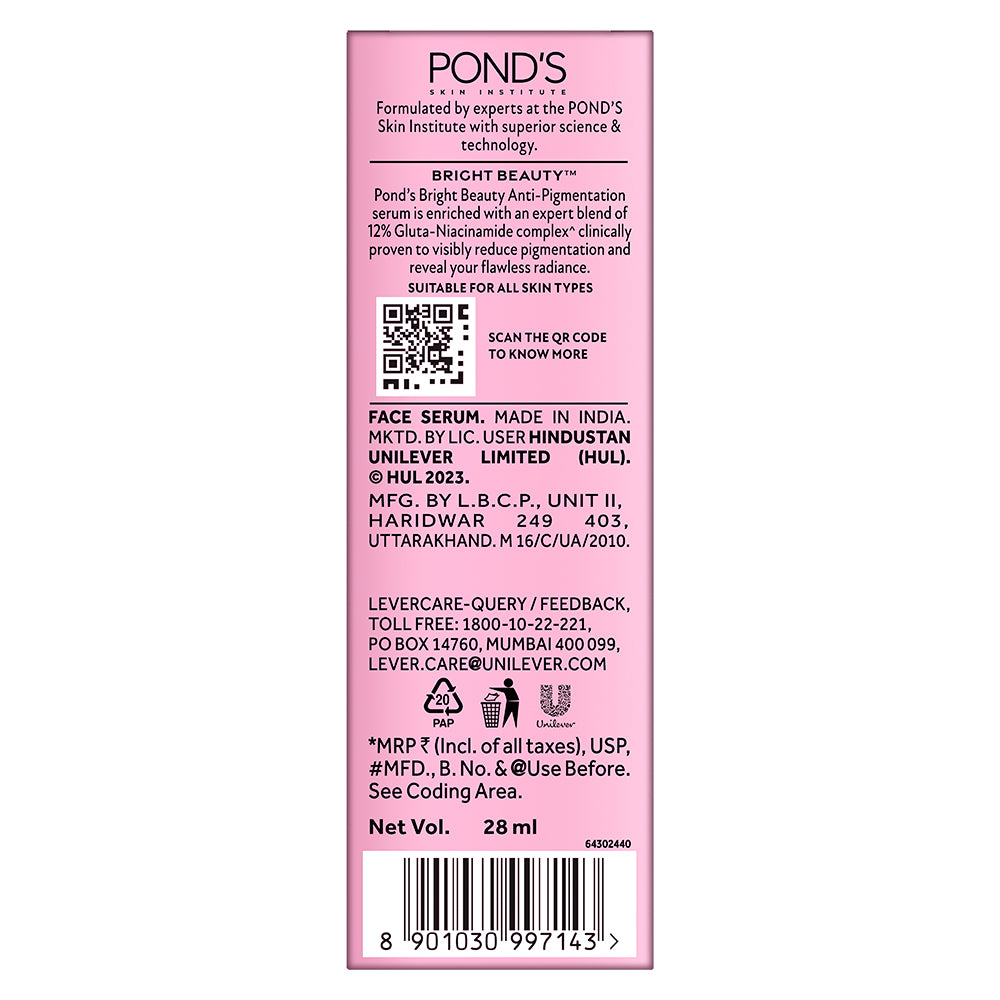 POND'S Anti-Pigmentation Serum with 12% Gluta-Niacinamide Complex for Flawless Radiance