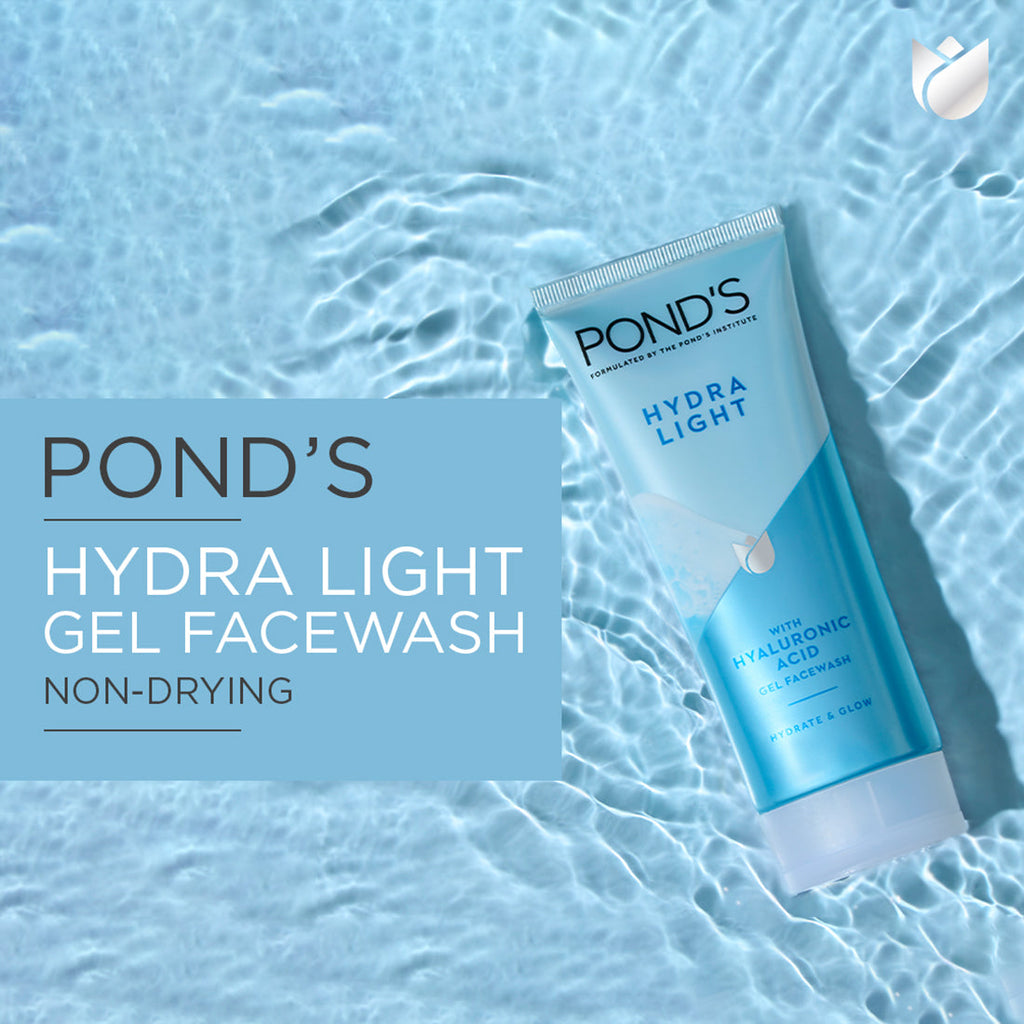 POND'S Hydra Light Hyaluronic Acid Hydrating Gel Facewash - Hydrate and Glow