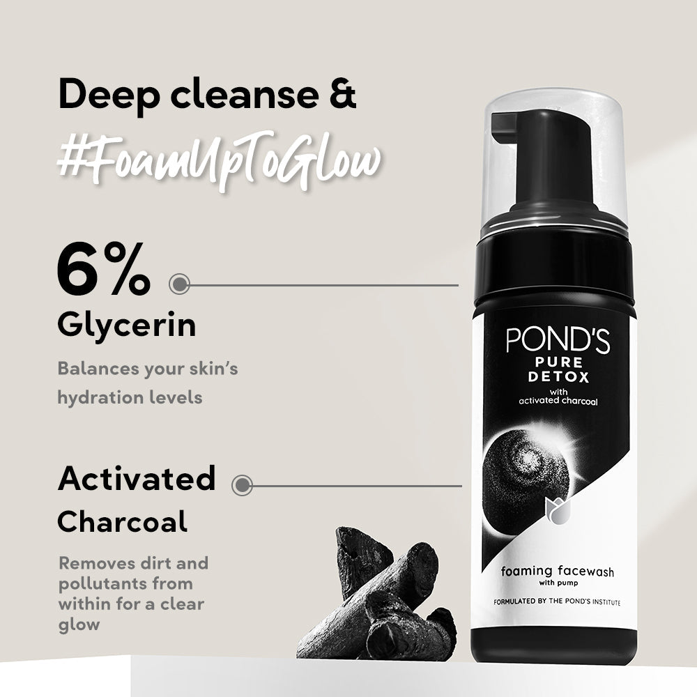 POND'S Pure Detox Foaming Pump Facewash 150ml