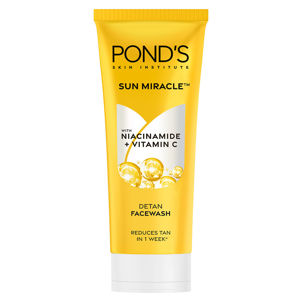 POND'S DeTan Facewash, With Niacinamide & Vitamin C, Reduces Tan in 7 Days, For All Skin Types,100g