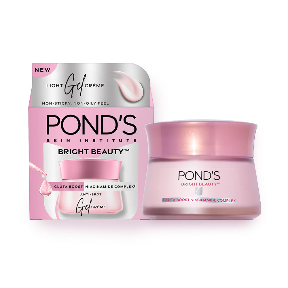 POND'S Bright Beauty Gel Crème with Glutaboost Niacinamide Complex for Fading Dark Spots, 50g