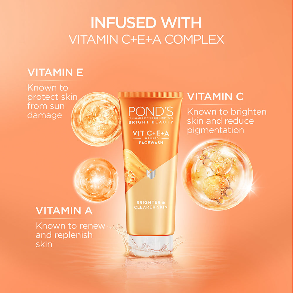 POND'S Bright Beauty Vit C+E+A Gel Face Wash