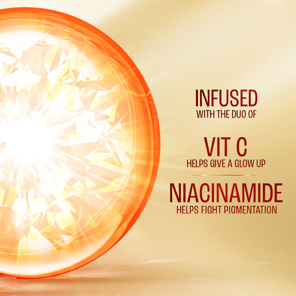 Lakmē 1% Niacinamide & VIT C water-light Sunscreen gel SPF 50 Pa++++For Oily Skin,2X Glow,56G