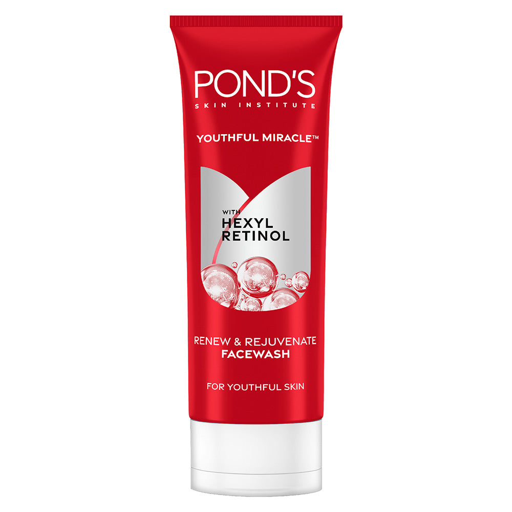 POND'S Youthful Miracle Hexyl Retinol, Renew & Rejuvenate Facewash 100g