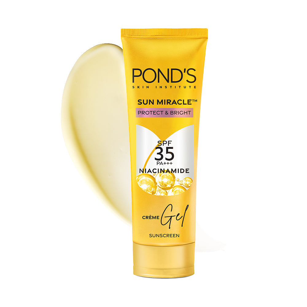 POND'S Sun Miracle SPF 35 PA+++ Crème Gel Sunscreen - Protect & Bright, With Niacinamide