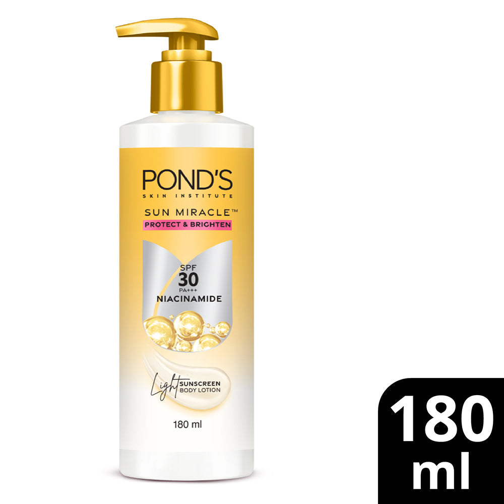 POND'S SUN MIRACLE SPF 30 PA +++ SUNSCREEN BODY LOTION - PROTECT & BRIGHT WITH NIACINAMIDE
