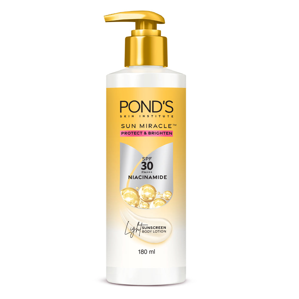 POND'S SUN MIRACLE SPF 30 PA +++ SUNSCREEN BODY LOTION - PROTECT & BRIGHT WITH NIACINAMIDE