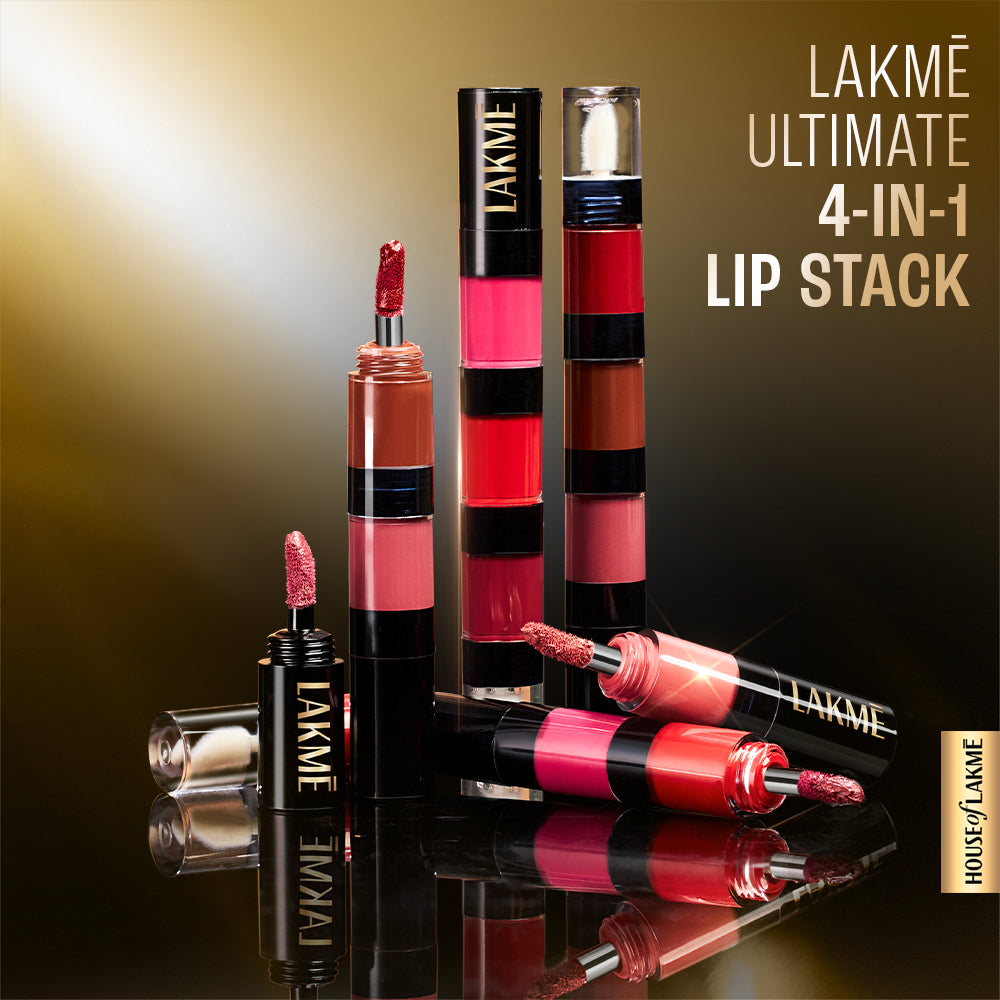 Lakmē Ultimate Glam 4 in 1 lip stack
