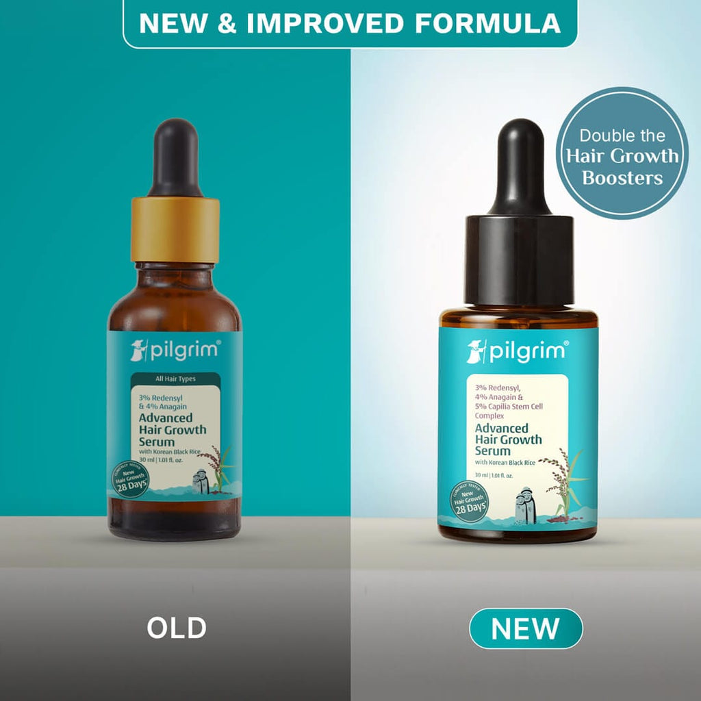 Pilgrim 3% Redensyl 4% Anagain Advanced Hair Growth Serum