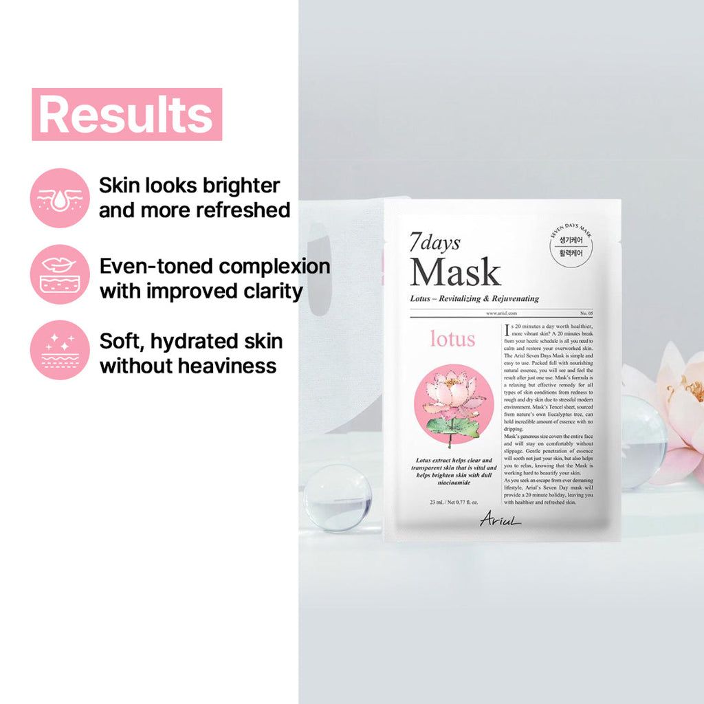 Ariul 7days Mask Lotus N - 23ml