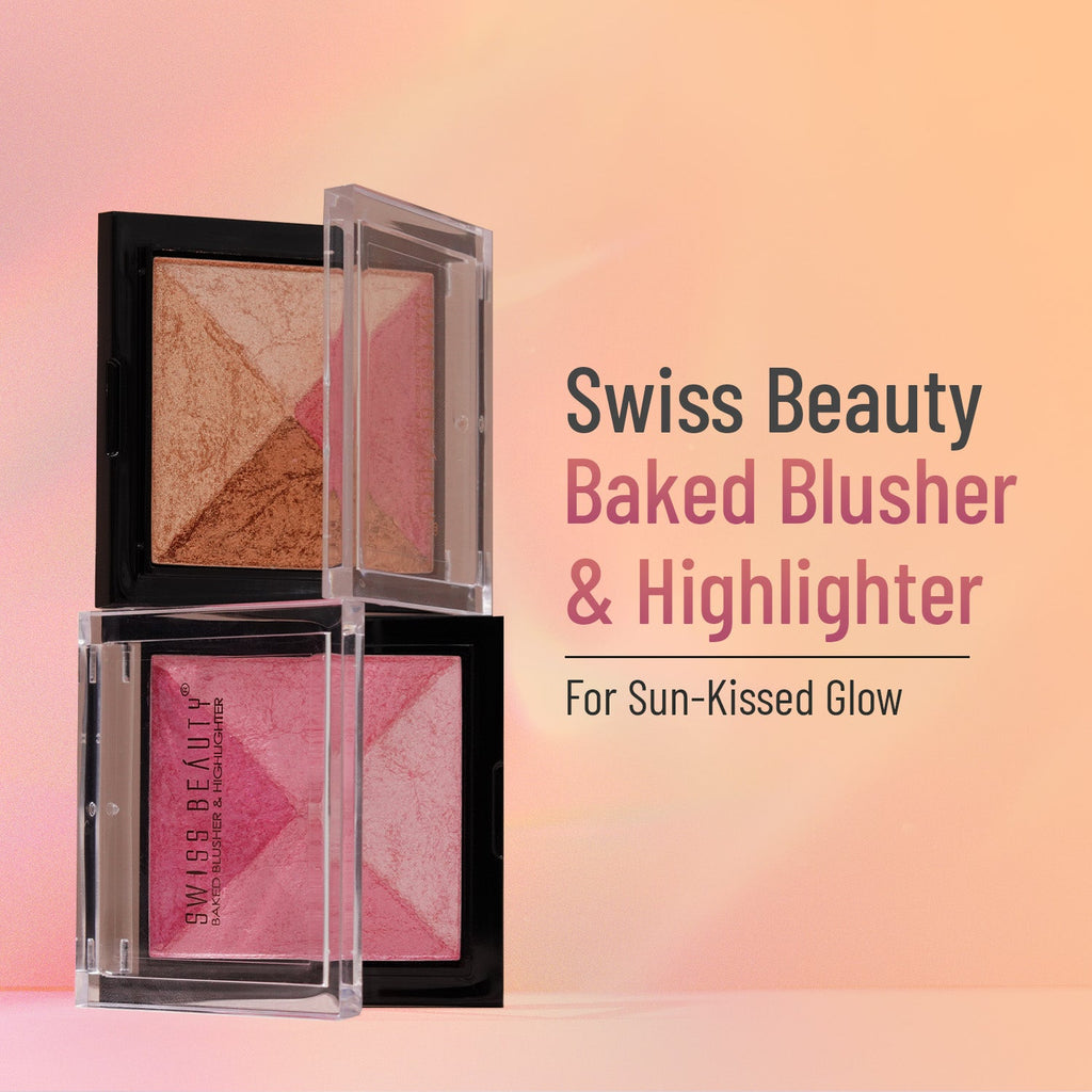 Swiss Beauty 2-in 1- Baked Blusher & Highlighter
