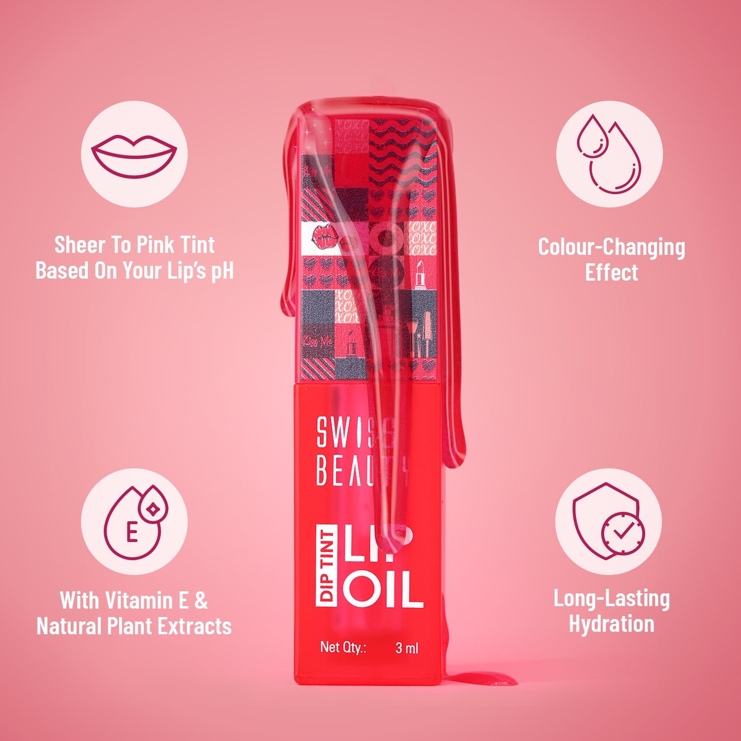 Swiss Beauty Dip Tint Lip Oil