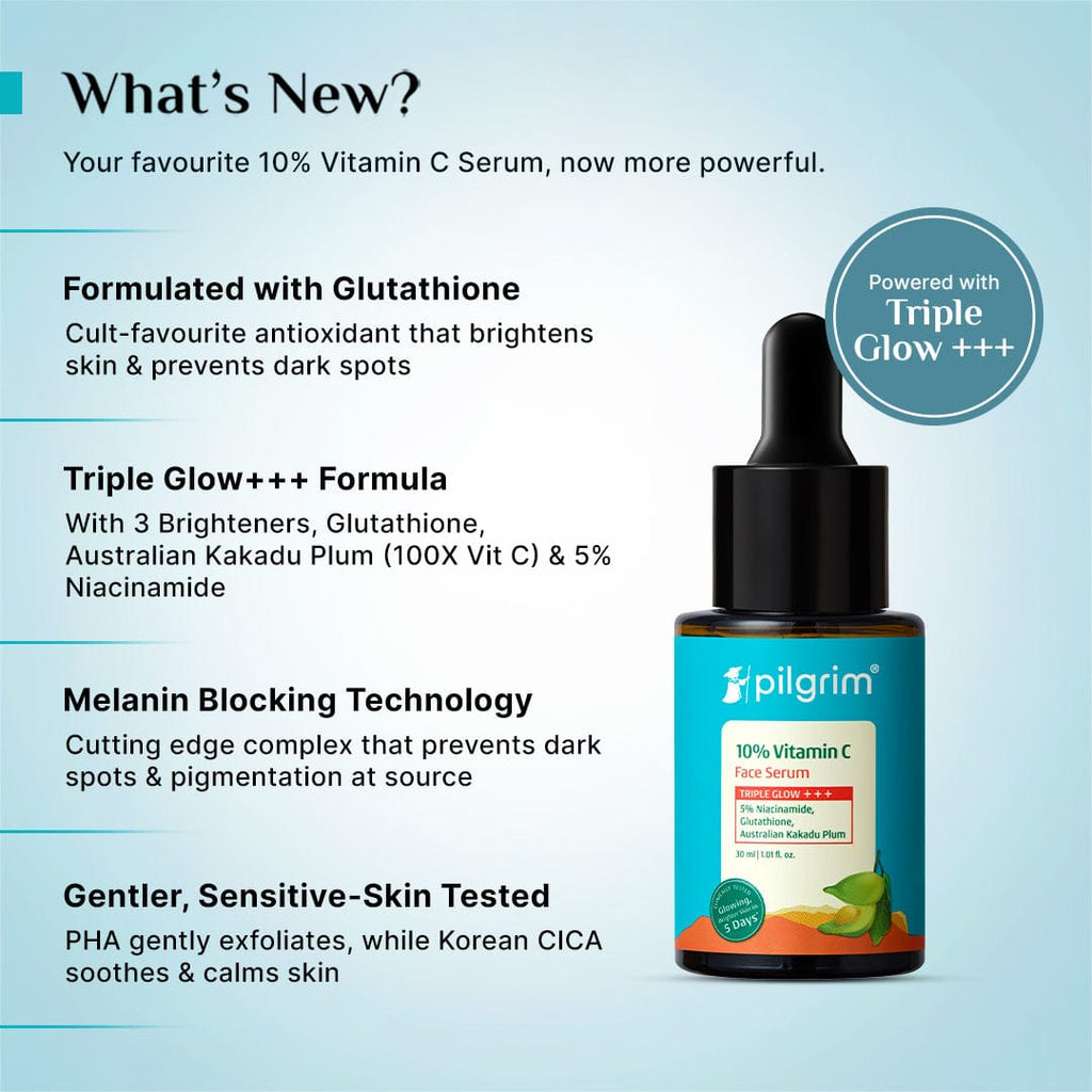 Pilgrim 10% Vitamin C Face Serum For Daily Brightness