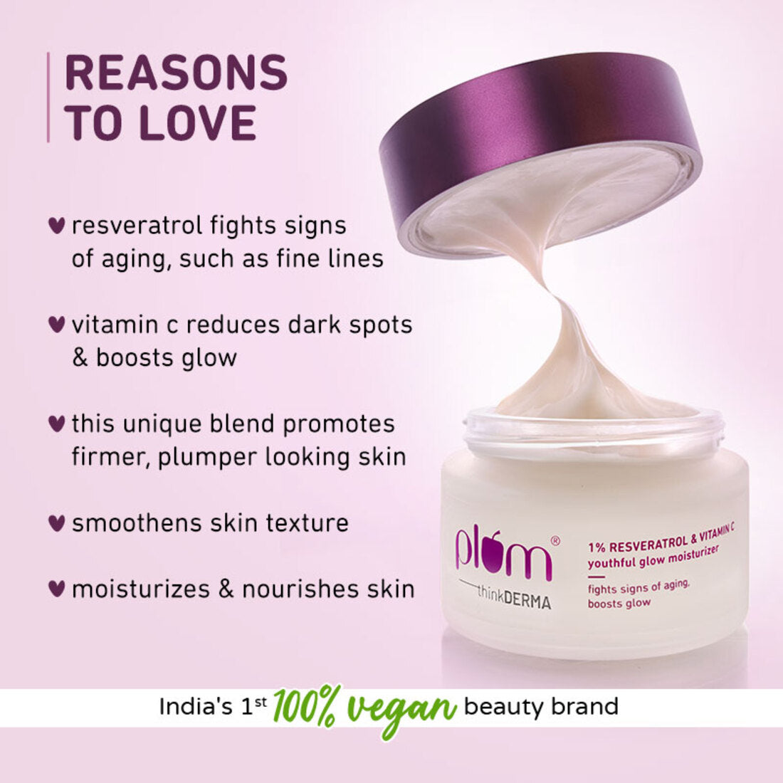 Plum 1% Resveratrol & Vitamin C Youthful Glow Moisturizer