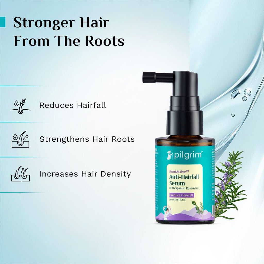 Pilgrim RootActive™ Anti-Hairfall Serum With Spanish Rosemary - 30 ml