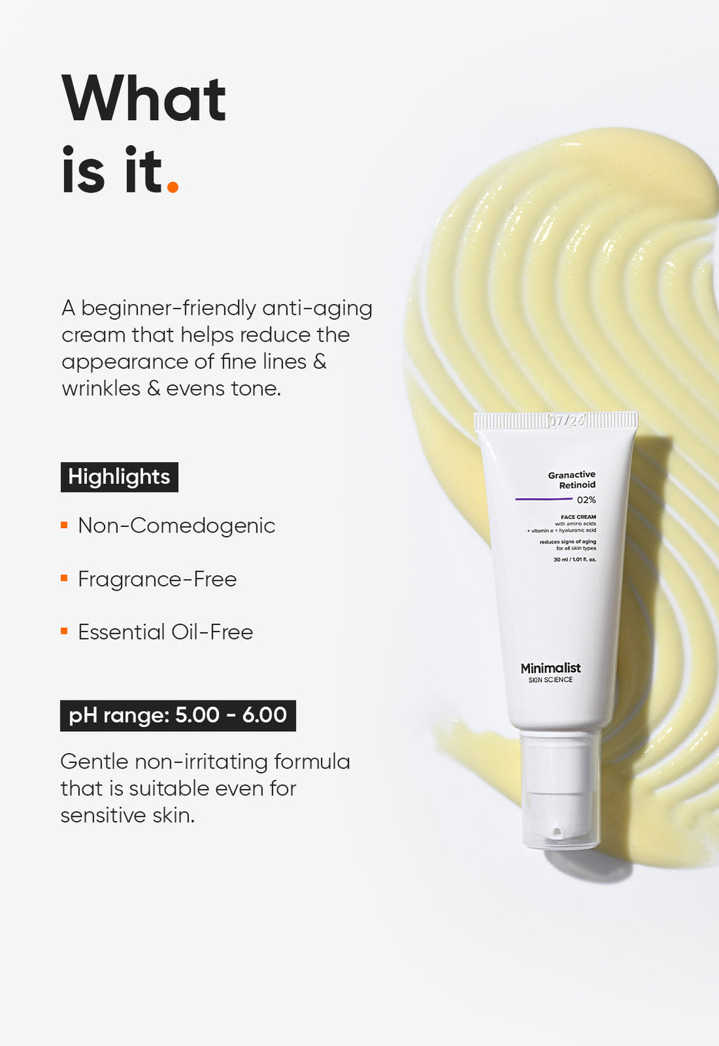 Minimalist Granactive Retinoid 2% Face Cream