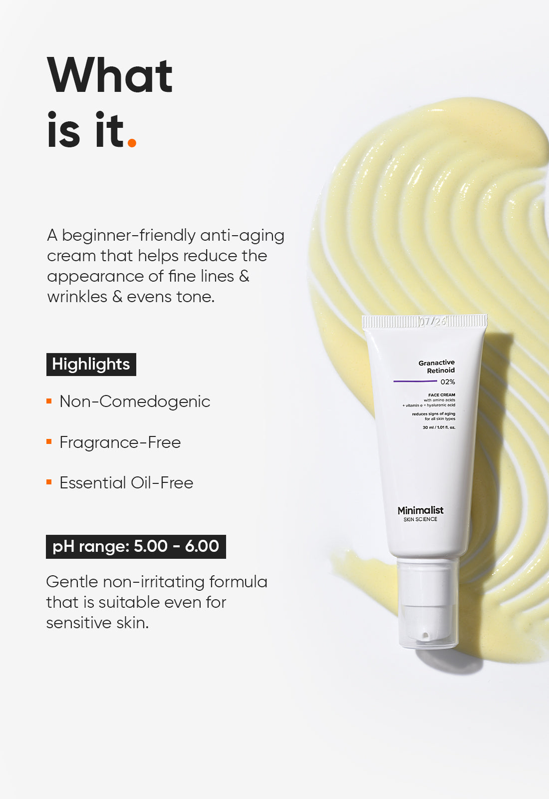 Minimalist Granactive Retinoid 2% Face Cream