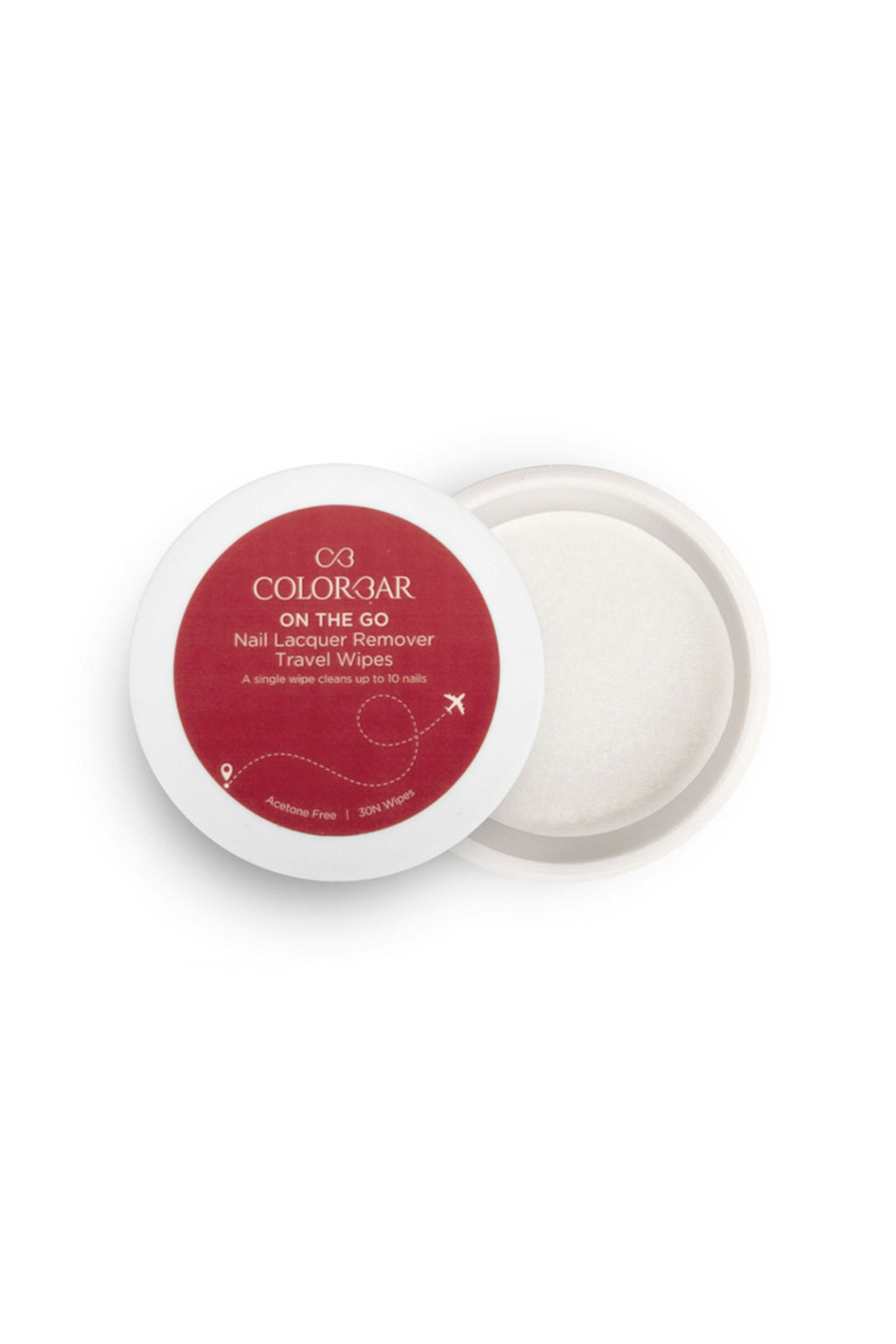 Colorbar On The Go Nail Lacquer Remover Wipes, Sunshine Rose