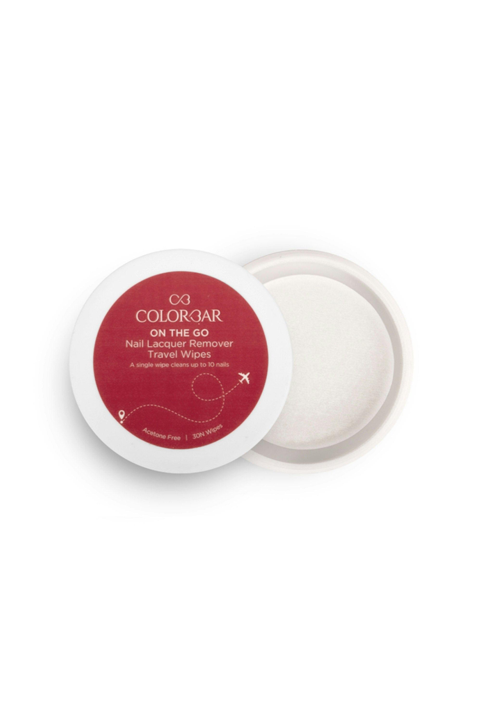 Colorbar On The Go Nail Lacquer Remover Wipes, Sunshine Rose