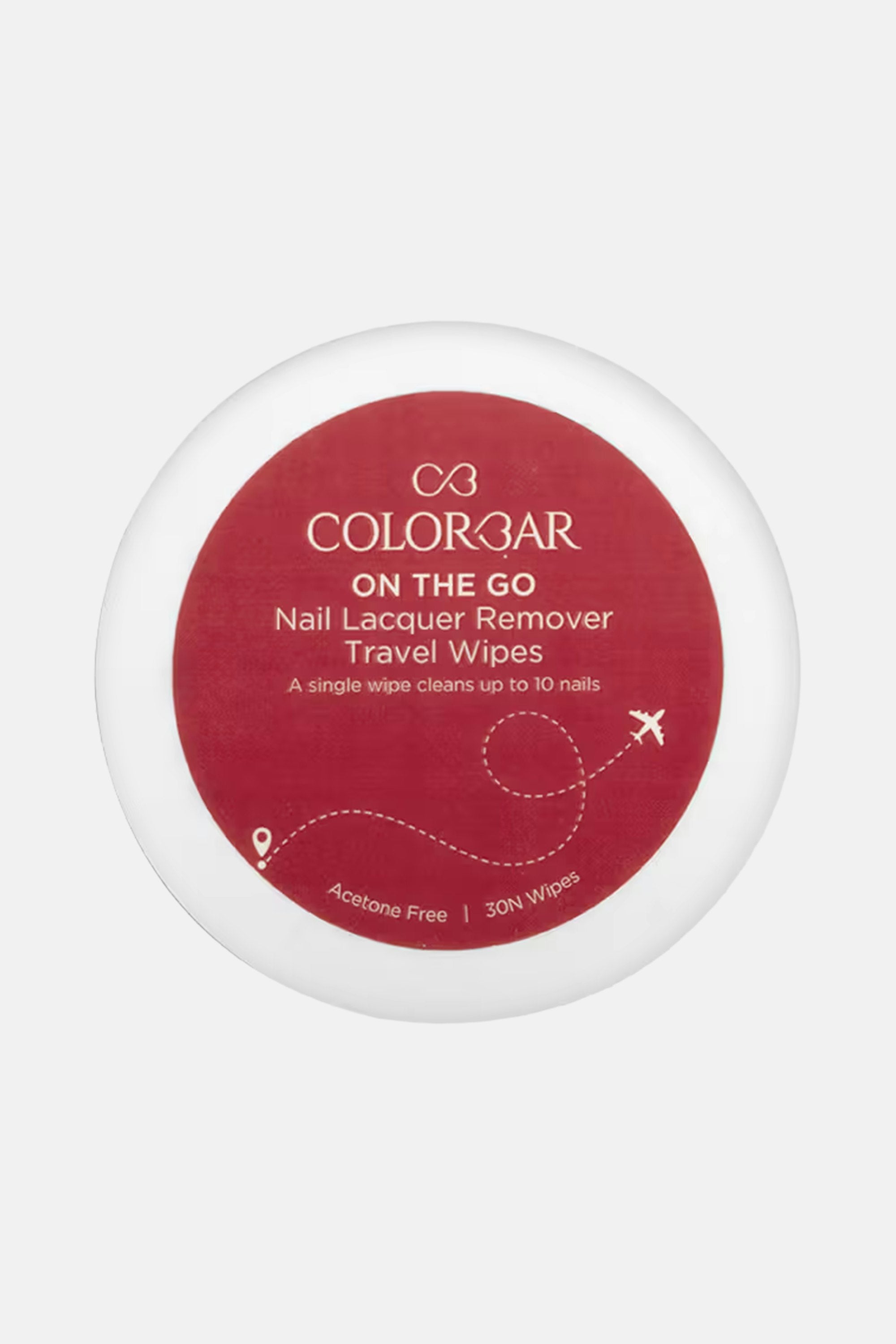 Colorbar On The Go Nail Lacquer Remover Wipes, Sunshine Rose