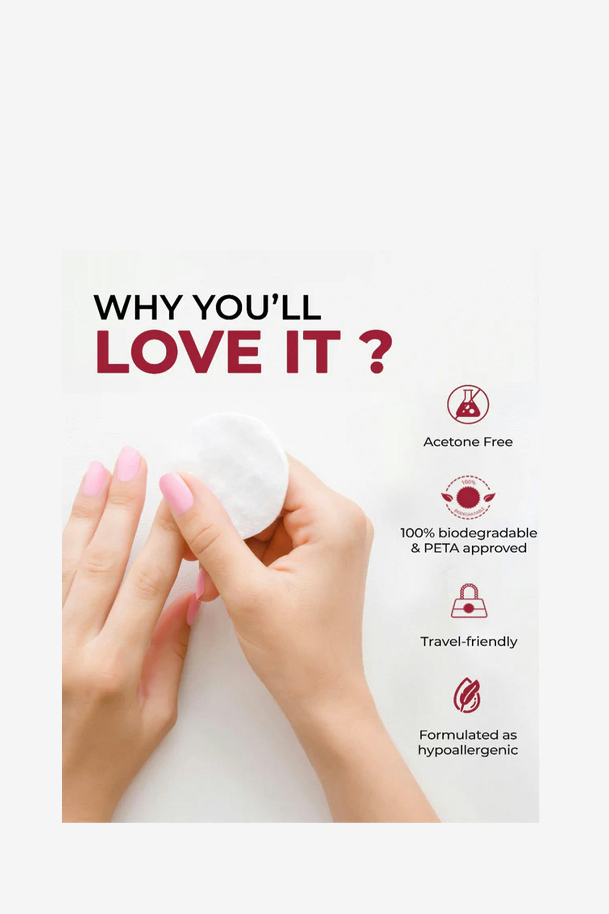 Colorbar On The Go Nail Lacquer Remover Wipes, Sunshine Rose