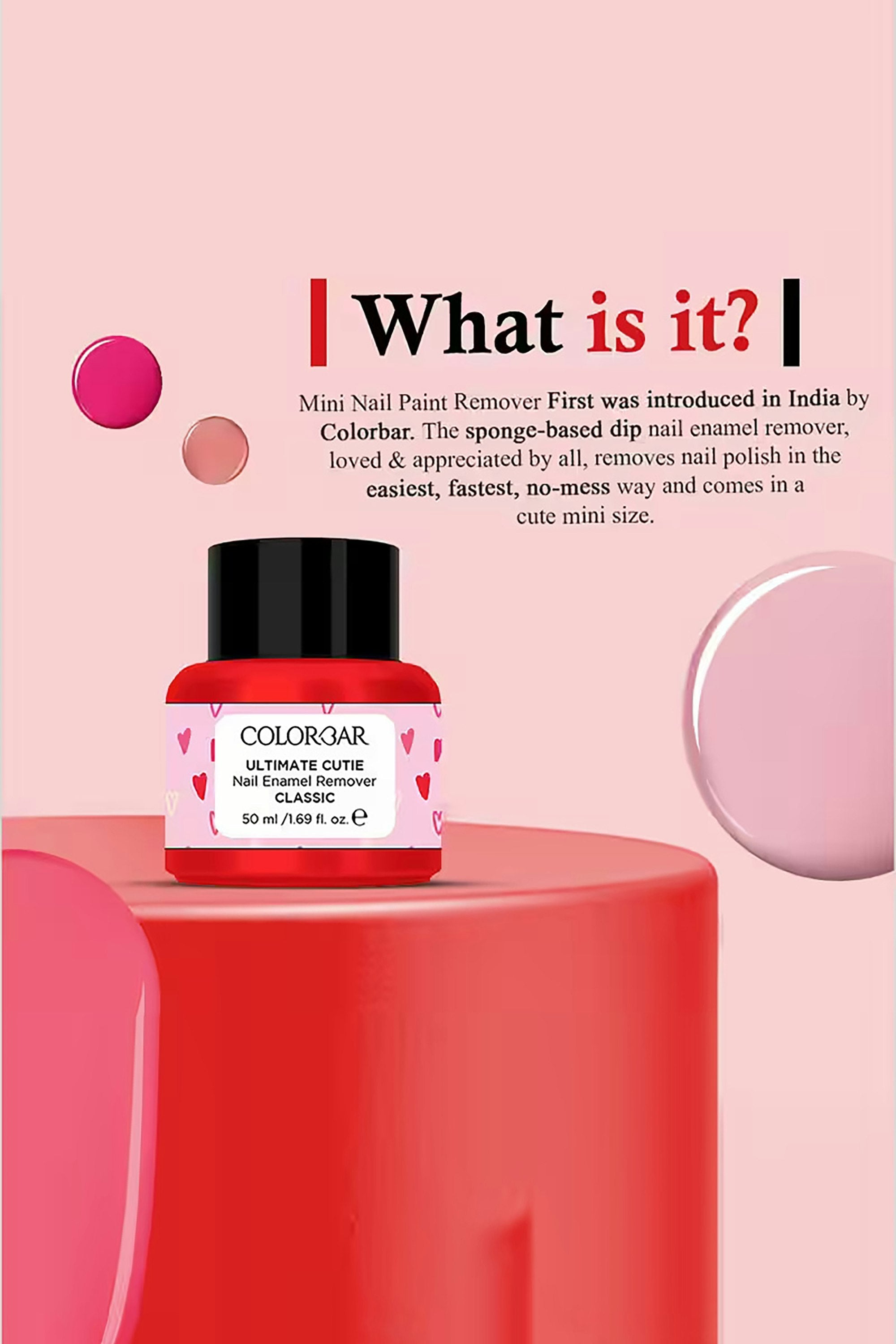 Colorbar Ultimate Cutie Nail Enamel Remover, Red